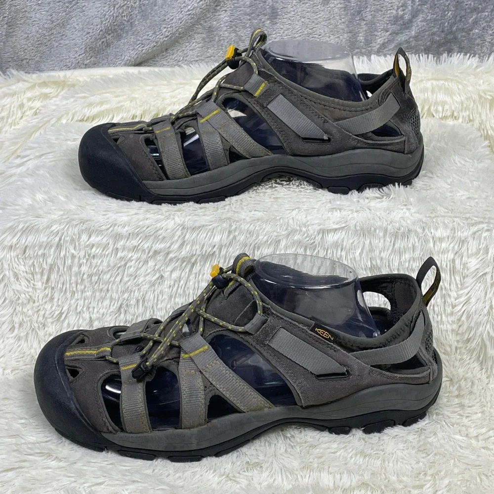 Keen Arroyo II Hiking Sandals Mens 11 Gray Very Good Waterproof Leather Trail